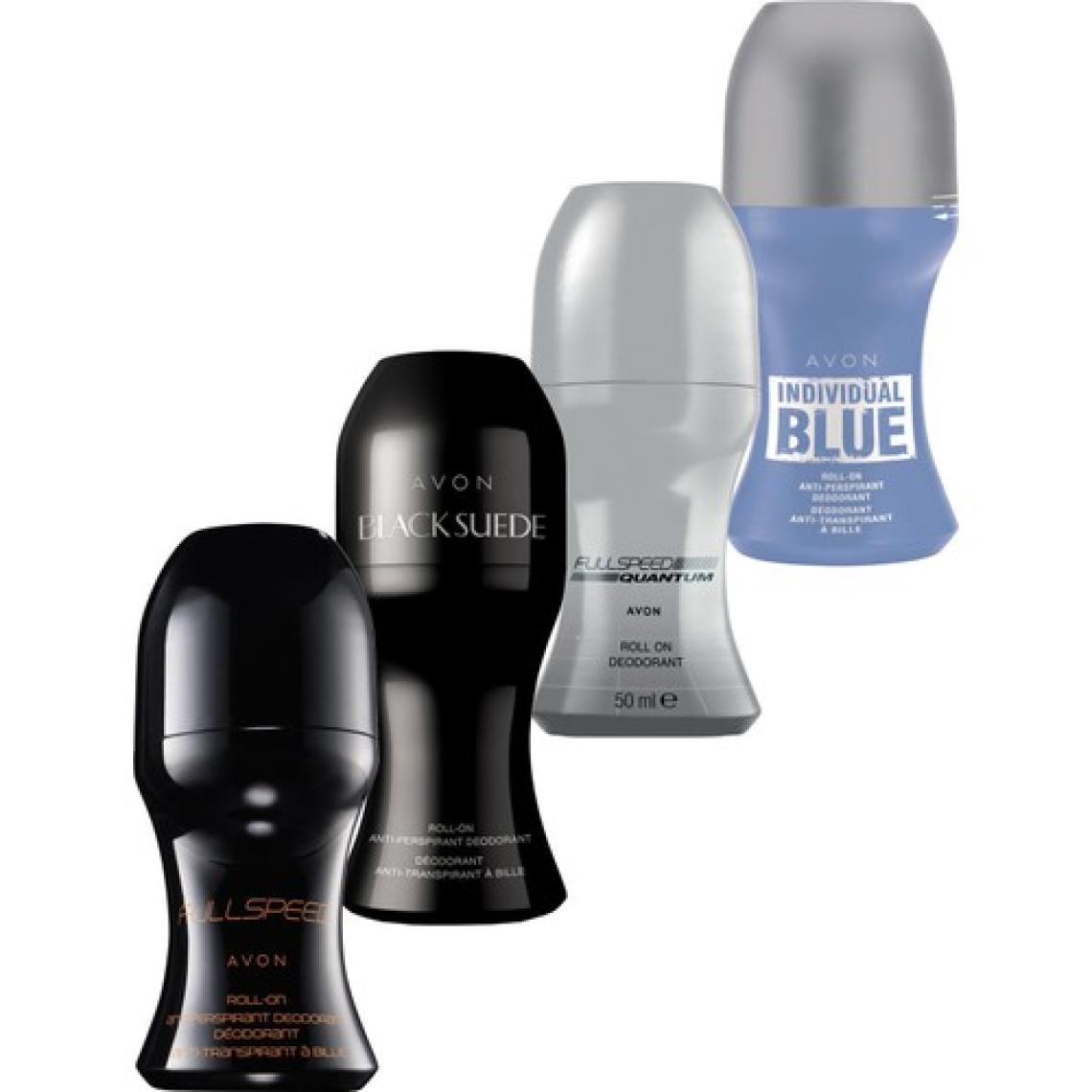 Avon Full Speed, Full Speed Quantum, Individual Blue Ve Black Suede Erkek Rollon Paketi