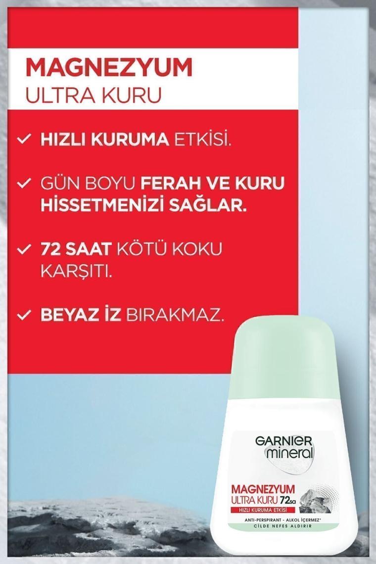 Mineral Magnezyum Ultra Kuru Roll-on Deodorant