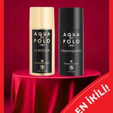 Aqua Di Polo 2'li Parfümlü Deodorant Seti Kadın Ve Erkek 300 Ml Stcc000901