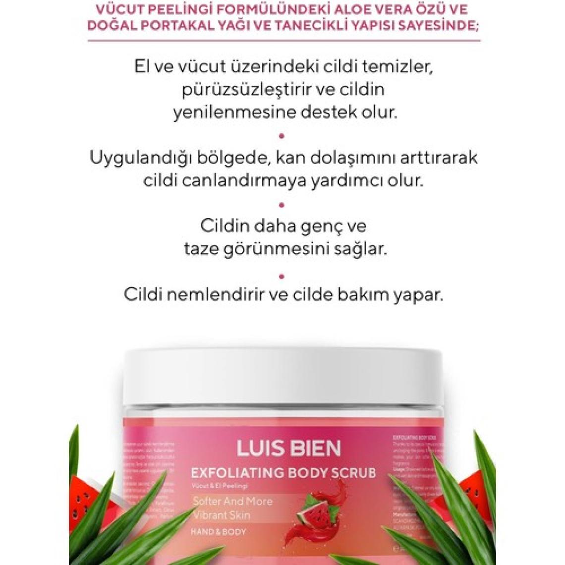 Luis Bien Karpuz Özlü Leke ve Batık Giderici, Onarıcı ve Besleyici Vücut Peelingi 300 gr