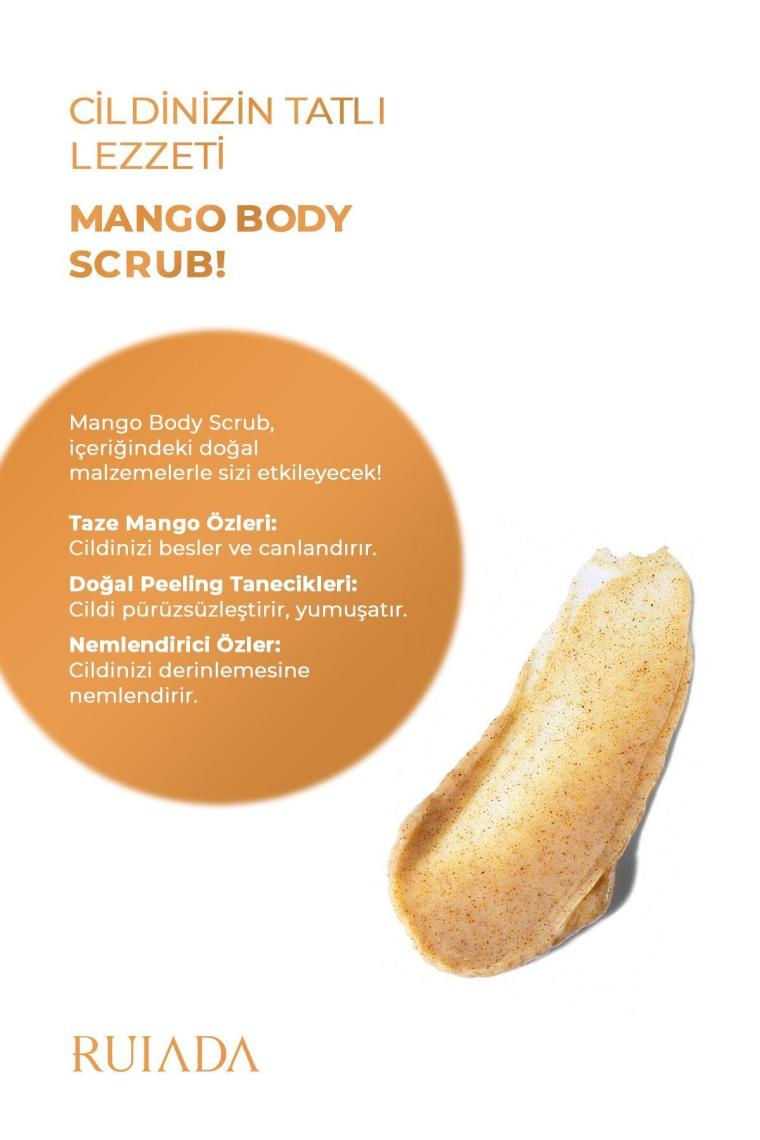 Ruiada Mango Body Scrub Besleyici Arındırıcı Nemlendirici Vücut Peelingi 250 ml