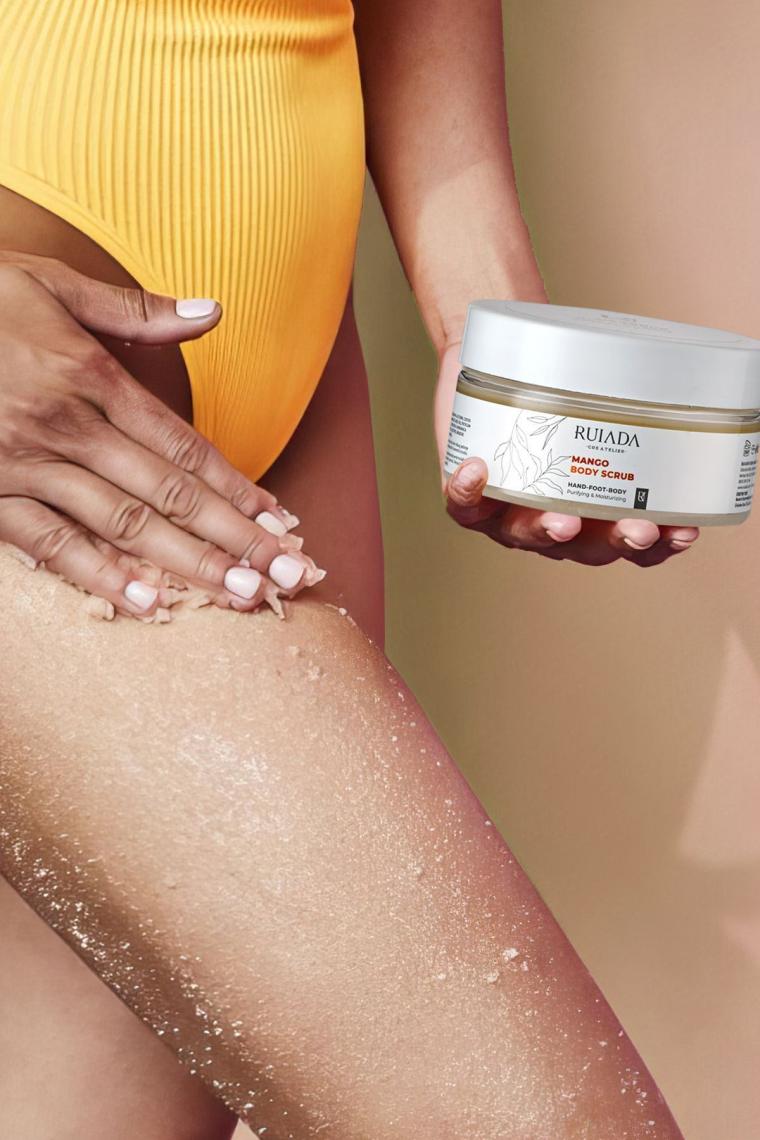 Ruiada Mango Body Scrub Besleyici Arındırıcı Nemlendirici Vücut Peelingi 250 ml