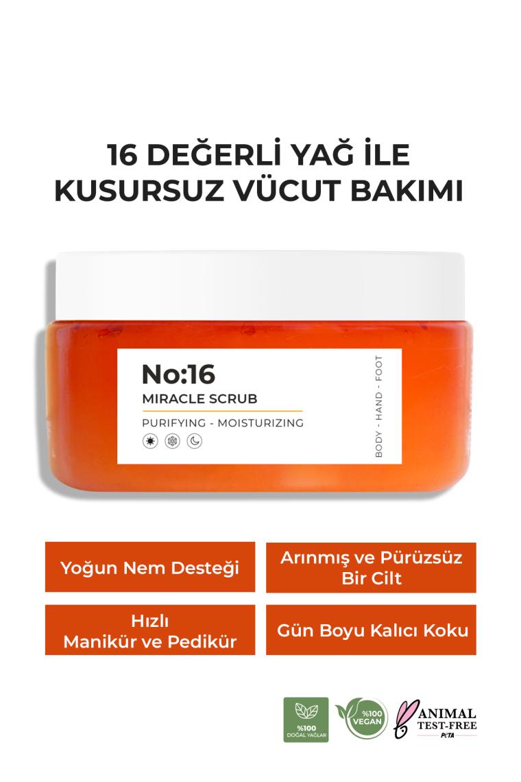No:16 Yoğun Nemlendirici, Besleyici Ve Arındırıcı Vücut Peelingi 250 Ml