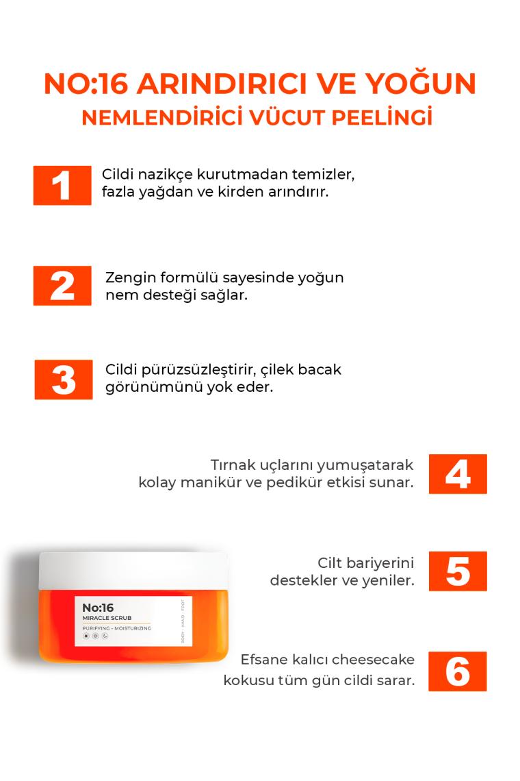 Sinoz No:16 Yoğun Nemlendirici, Besleyici Ve Arındırıcı Vücut Peelingi 250 Ml