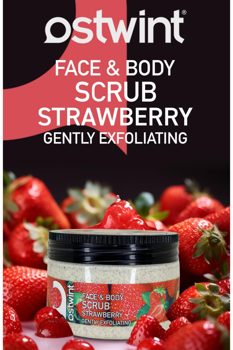 Ostwint Face Body Scrub Gel Strawbarry 300 Ml