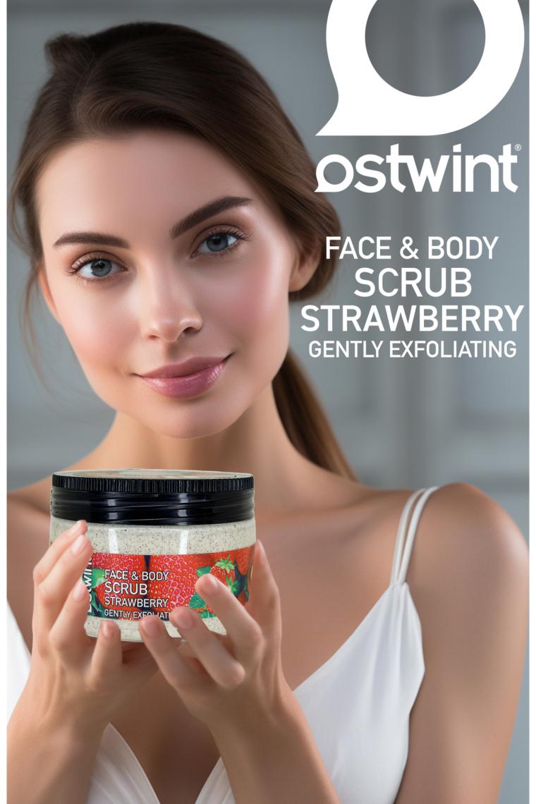 Ostwint Face Body Scrub Gel Strawbarry 300 Ml
