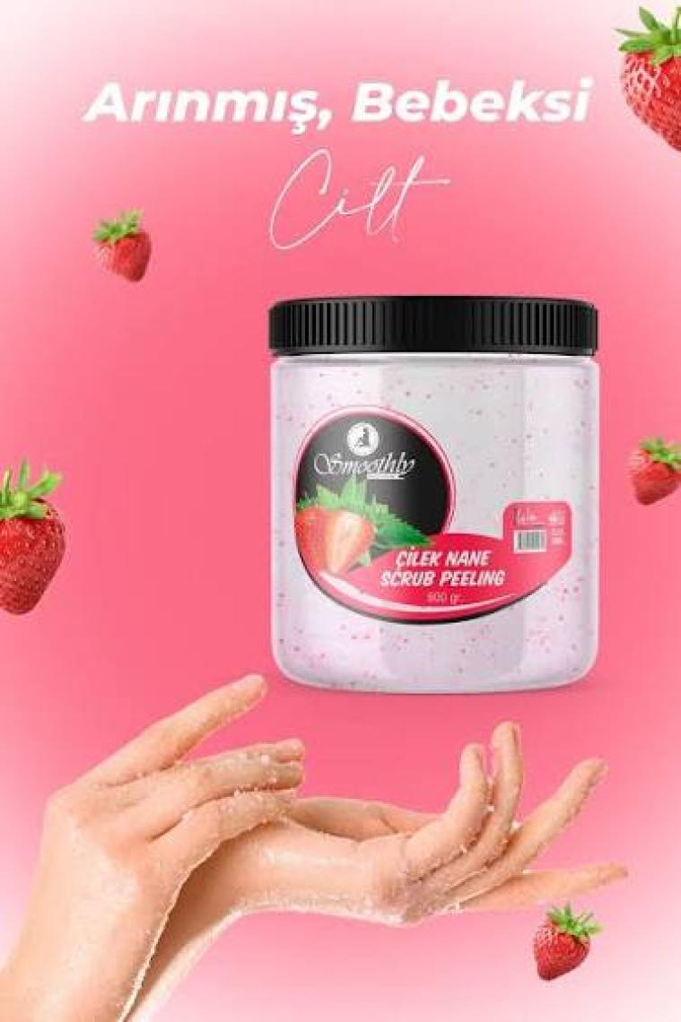 Smoothly El Ayak Vücud Peelingi Çilek Nane Aromalı 800 ml