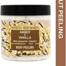 Vücut Peelingi - Sıcak Vanilya Ve Amber Zenginliği, Acı Badem Yağı Ve E Vitamini Içerir, 500ml