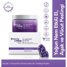 Beauty&More Ametist Detox El, Ayak ve Vücüt Peelingi 300 G 
Sea Salt + Simmondsia Chinensis Seed Oil+ Ametist Powder