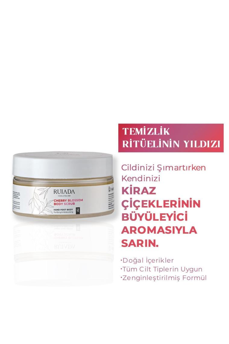 Ruiada Japon Kiraz Çiçeği Body Scrub Besleyici Arındırıcı Nemlendirici Vücut Peelingi 250 Ml.