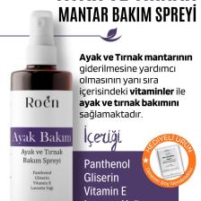Ayak Ve Tırnak Mantarı, Kötü Koku ve Mantar Bakım Spreyi Panthenol Ve Vitamin Destekli 100 ml