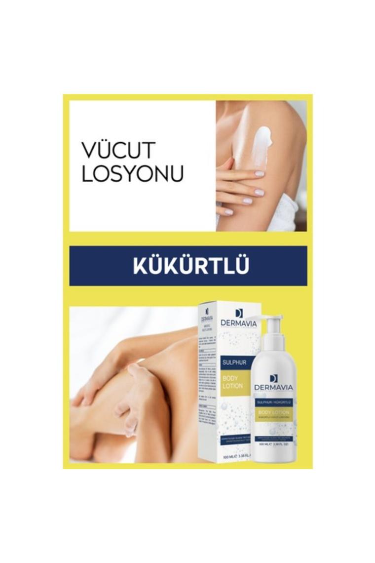 Kükürtlü Vücut Losyonu 100 ml Cildi Besler Uyuz Egzama & Gül Hastalığına Karşı Etkilidir