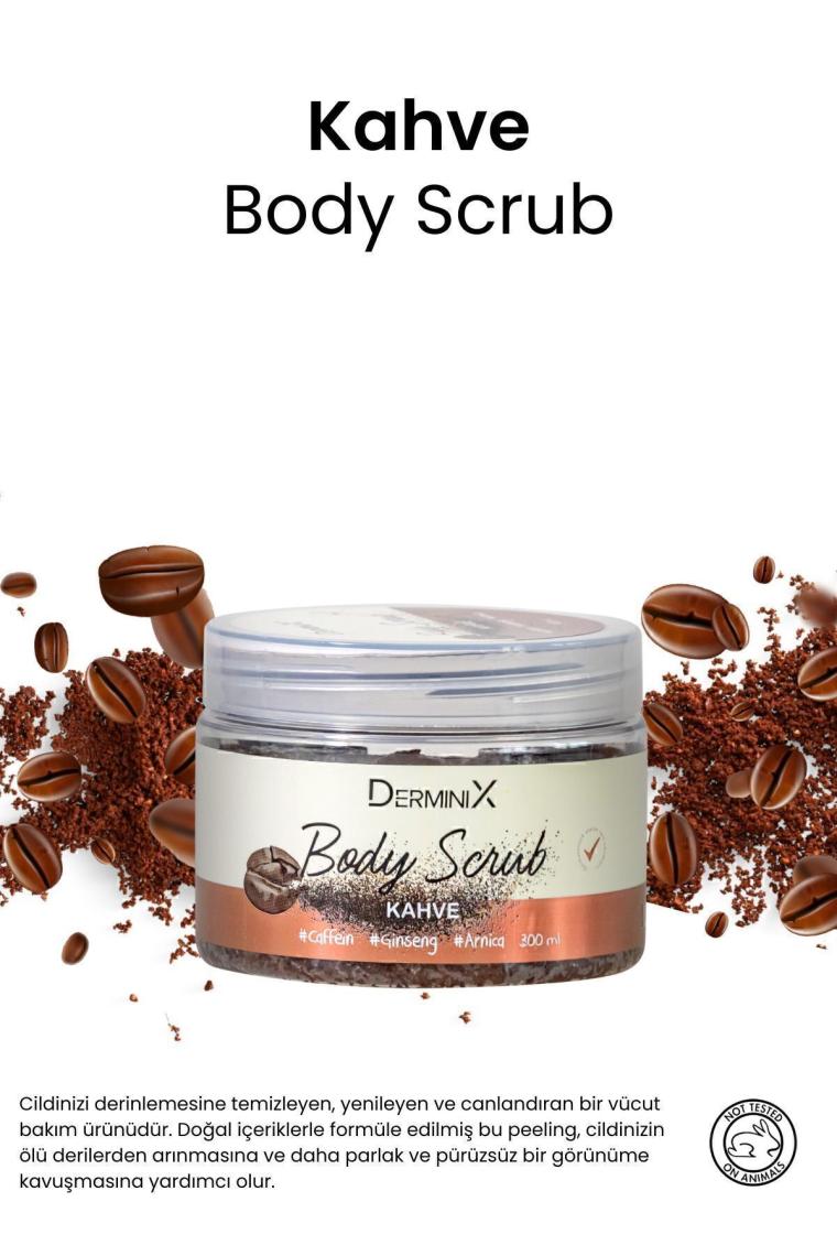 Kahve Vücut Peeling Body Scrub, Arındırıcı, Nemlendirici