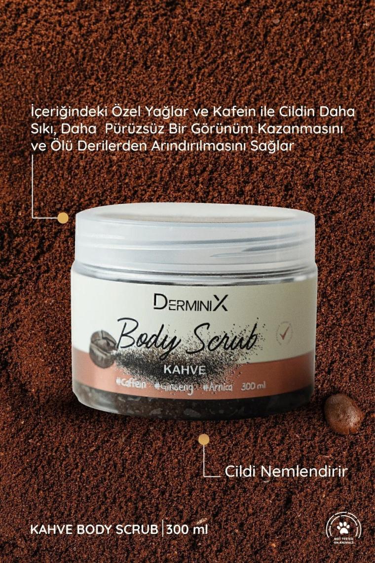 Kahve Vücut Peeling Body Scrub, Arındırıcı, Nemlendirici