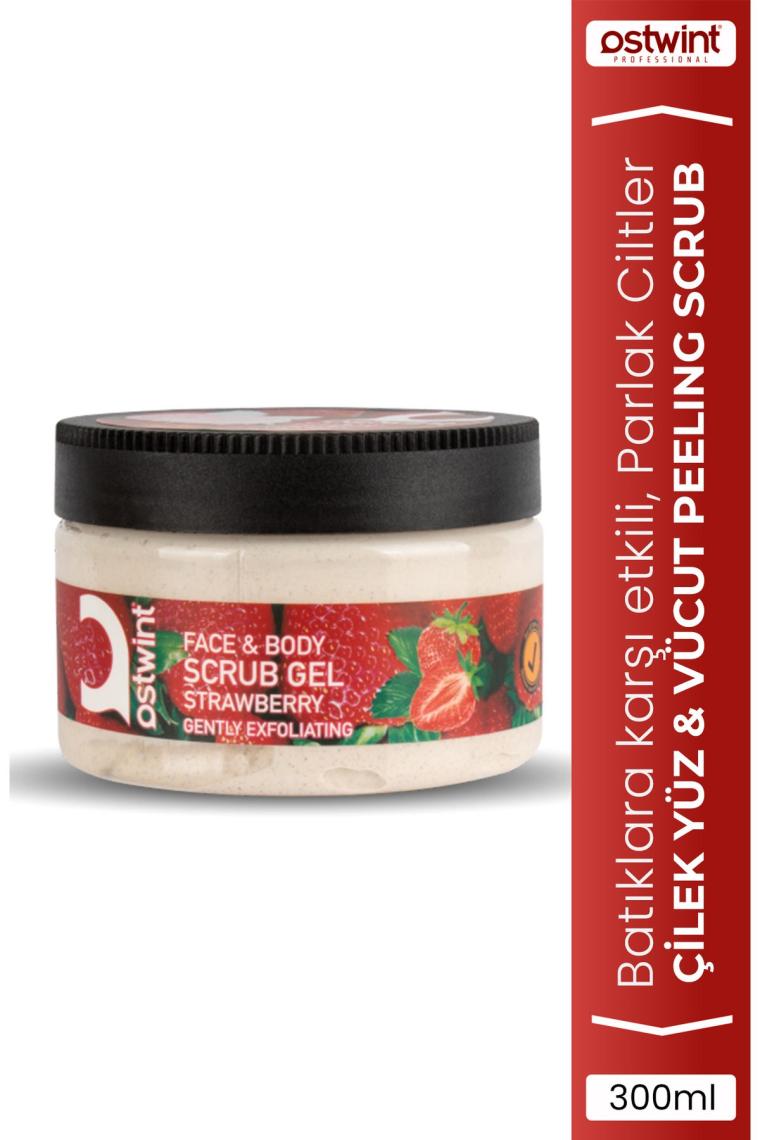 Ostwint Face Body Scrub Gel Strawbarry 300 Ml