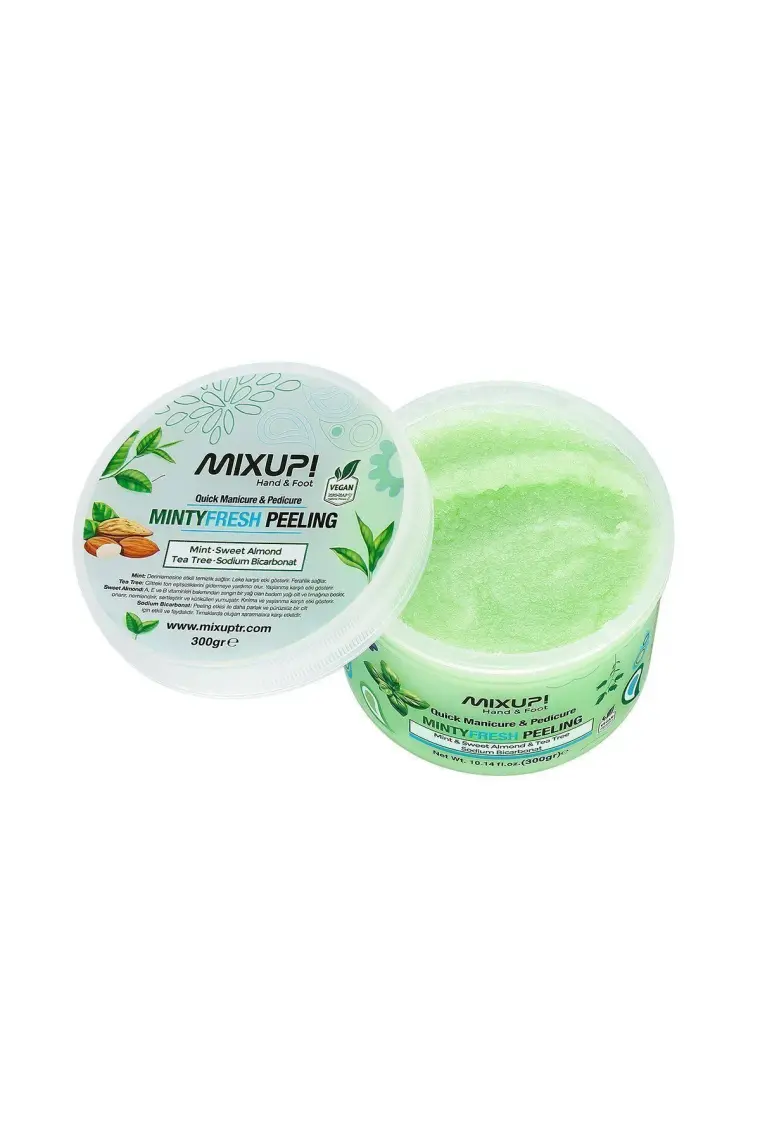 Mixup Hand & Foot - Manikür & Pedikür Arındırıcı - Besleyici - Nemlendirici Mıntyfresh Peeling 300 gr