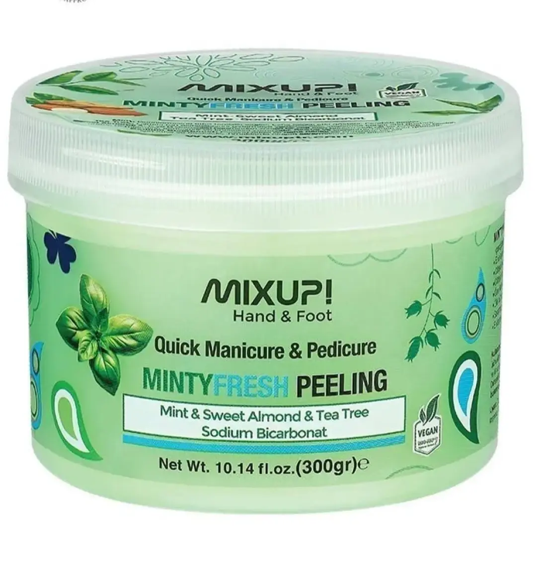 Mixup Hand & Foot - Manikür & Pedikür Arındırıcı - Besleyici - Nemlendirici Mıntyfresh Peeling 300 gr