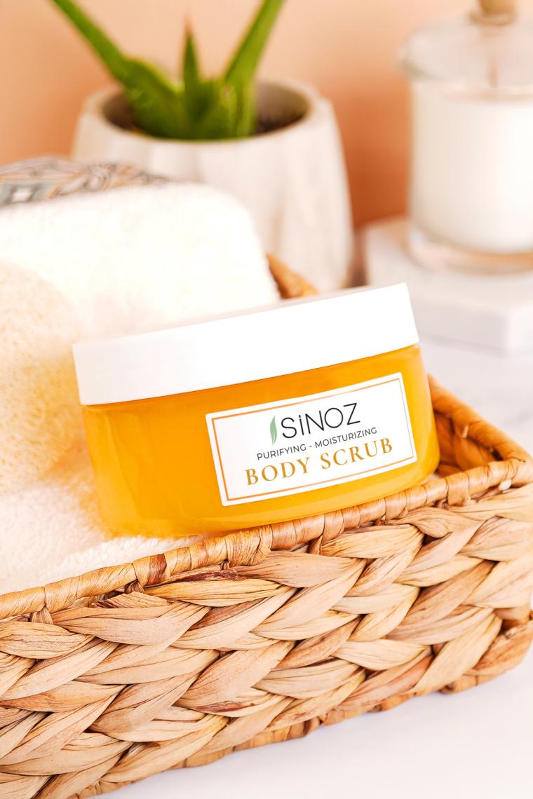 Sinoz Body Scrub Besleyici Arındırıcı Nemlendirici Vücut Peelingi 300 gr 2li Set