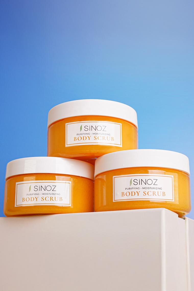 Sinoz Body Scrub Besleyici Arındırıcı Nemlendirici Vücut Peelingi 300 gr 2li Set