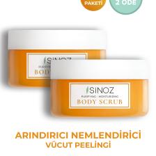 Sinoz Body Scrub Besleyici Arındırıcı Nemlendirici Vücut Peelingi 300 gr 2li Set