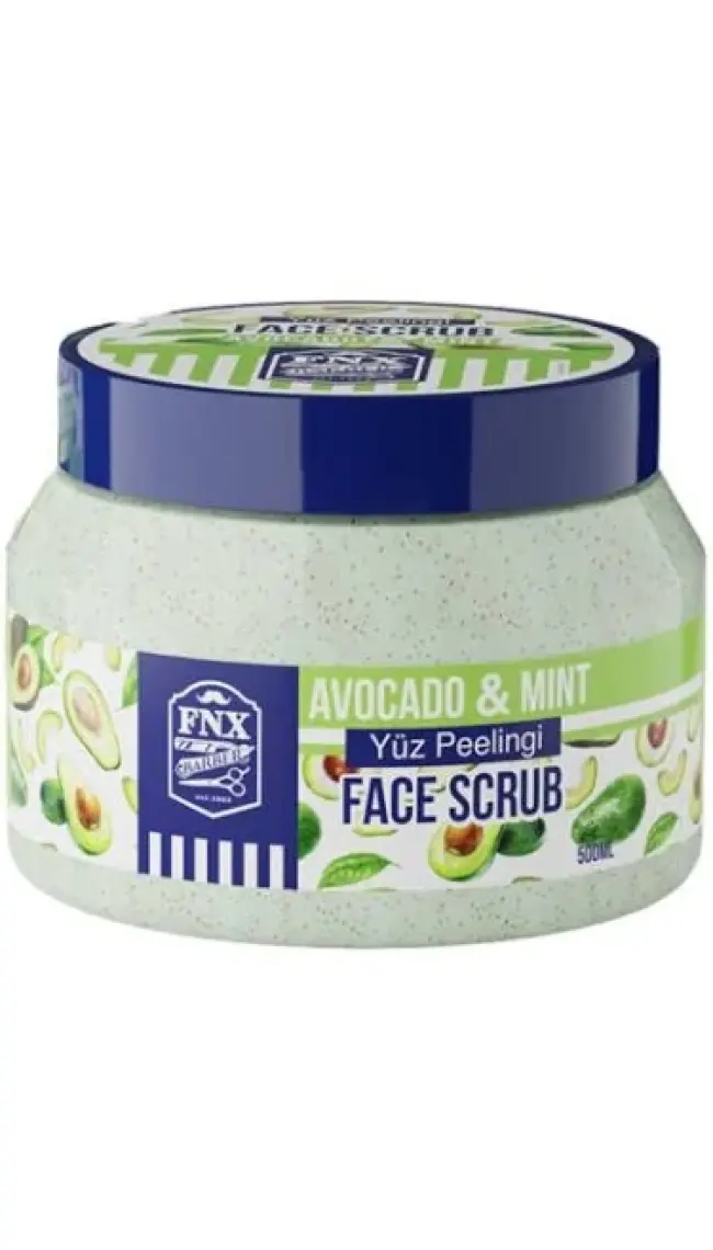 Fonex Fnx Barber Face Scrub Peeling Avakado Menthol 500 ml