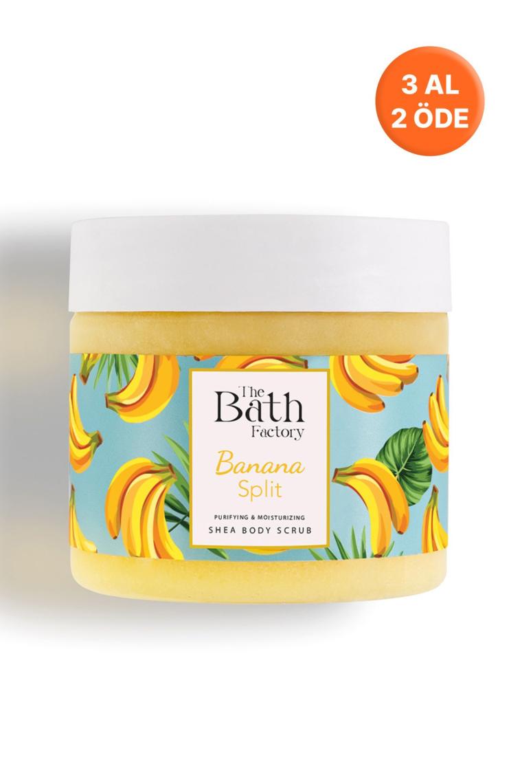 The Bath Factory Nemlendirici ve Arındırıcı Shea Vücut Peelingi - Muz Aromalı 300GR