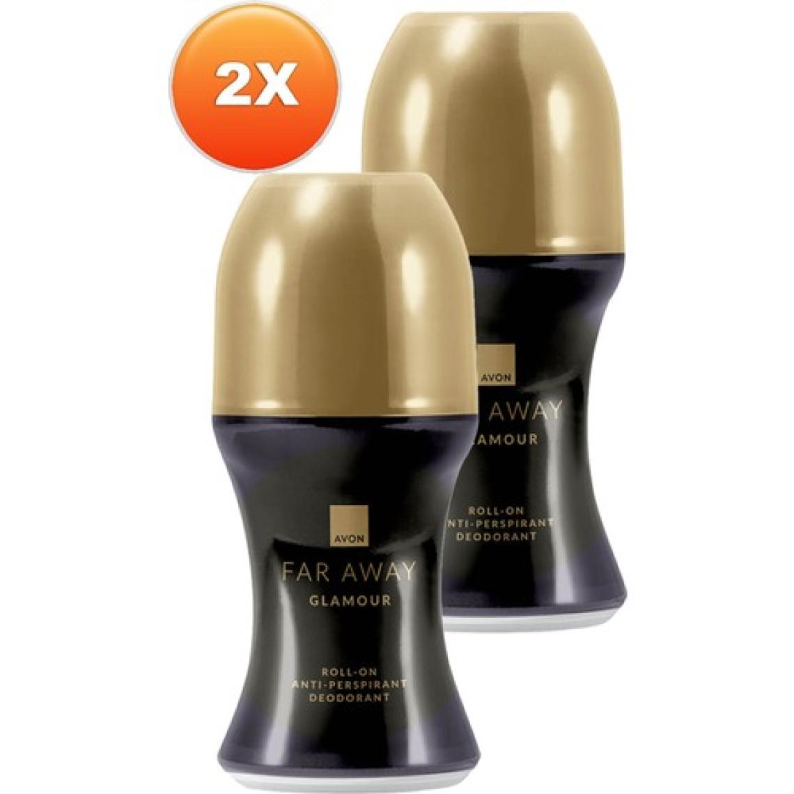 Avon Far Away Glamour Kadın Rollon 50 Ml. Ikili Set