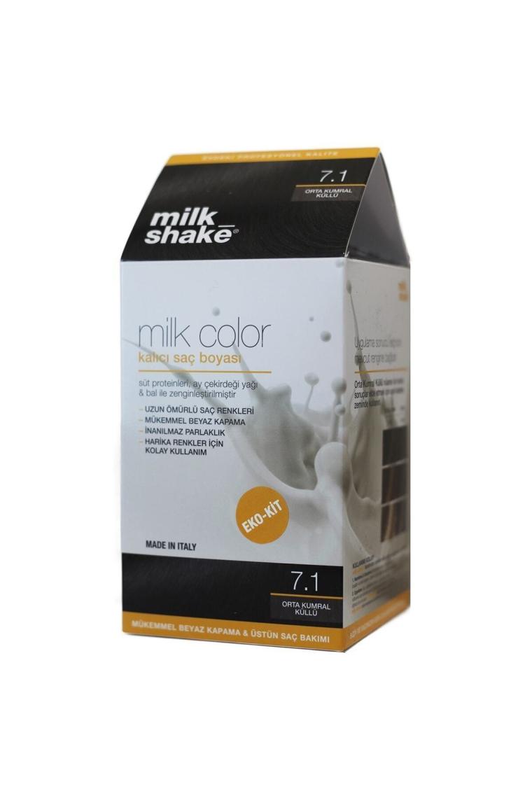 Milk Shake Milk Color Kalıcı 7.1 Orta Kumral Küllü Saç Boyası