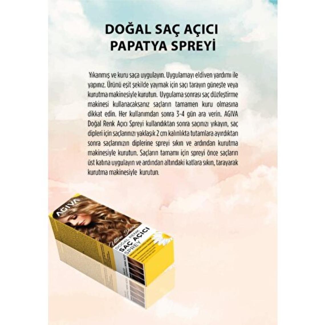 Agiva Doğal Renk Açıcı Saç Spreyi 150 Ml