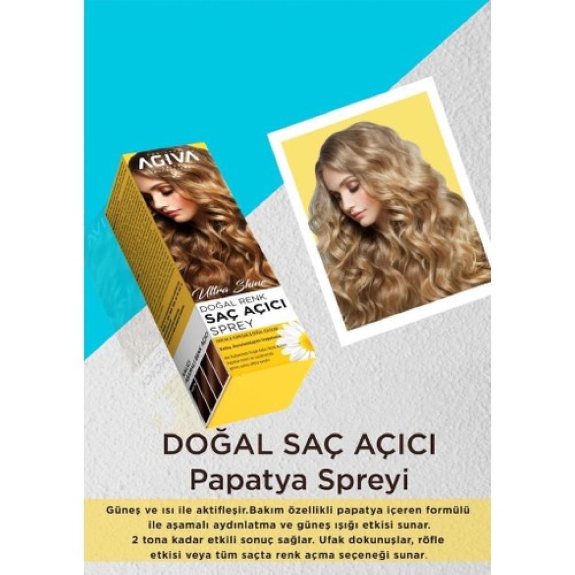 Agiva Doğal Renk Açıcı Saç Spreyi 150 Ml