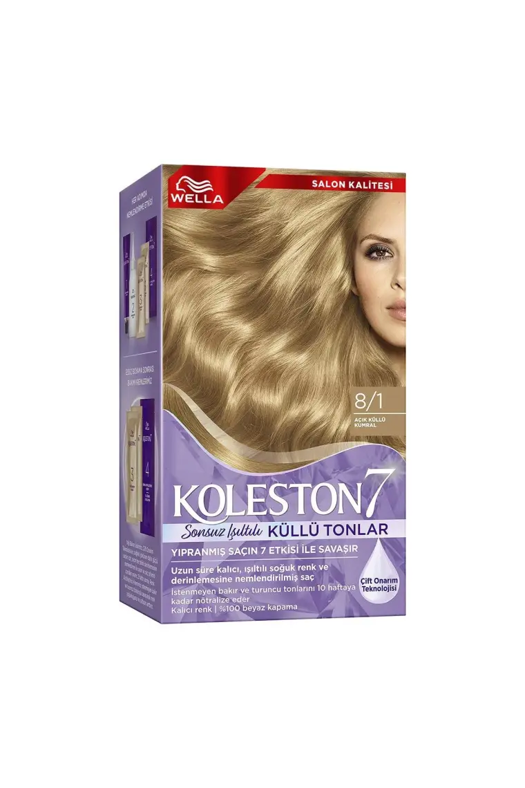 Wella Koleston Supreme Kit 8/1 Açık Küllü Kumral