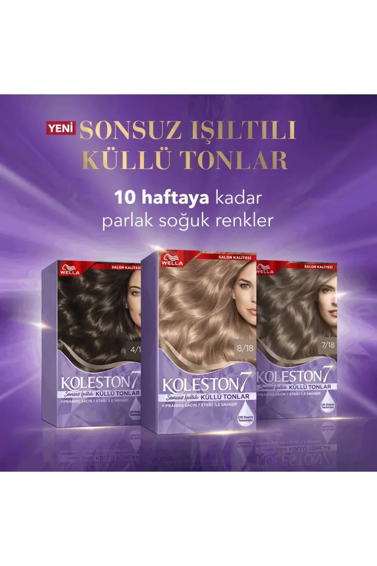 Wella Koleston Supreme Kit 8/1 Açık Küllü Kumral
