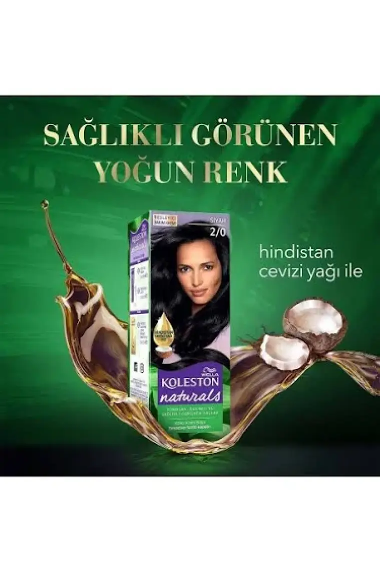 Wella Koleston Koleston Naturals Boya  2/0 Siyah  X 2 Adet