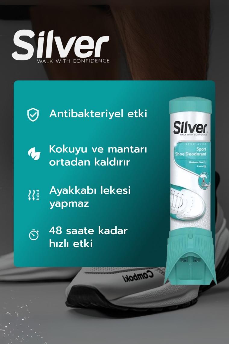 Silver Ayakkabı Deodorantı Koku Giderici Önleyici Sprey Fresh Up 100ML
