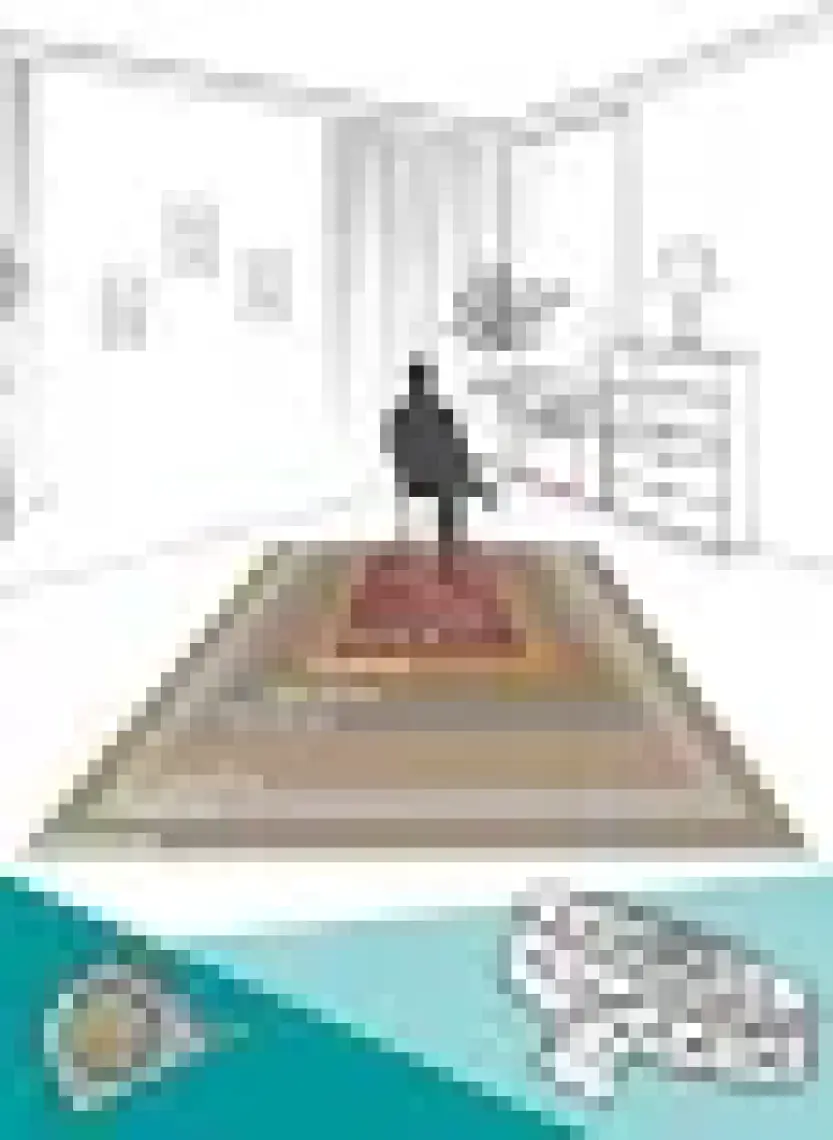 Artloop Folk Patchwork Desenli Dokuma Taban Dekoratif Gri Halı (Ba 36)