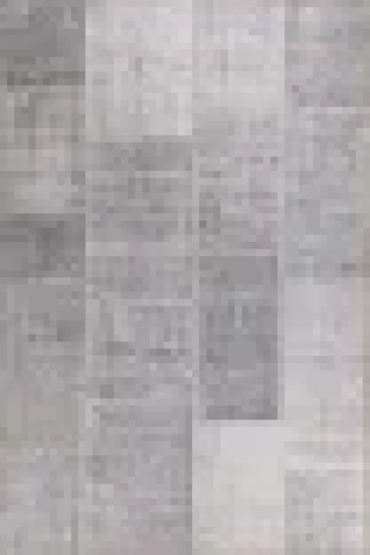 Artloop Folk Patchwork Desenli Dokuma Taban Dekoratif Gri Halı (Ba 36)