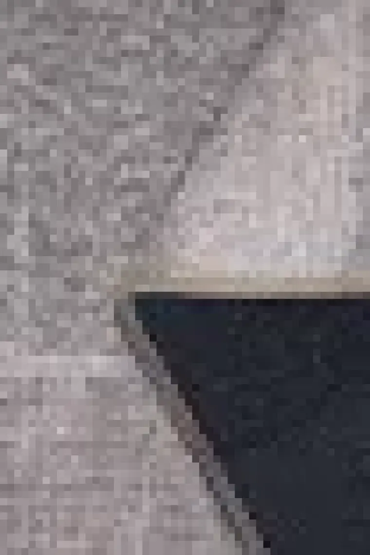 Artloop Folk Patchwork Desenli Dokuma Taban Dekoratif Gri Halı (Ba 36)