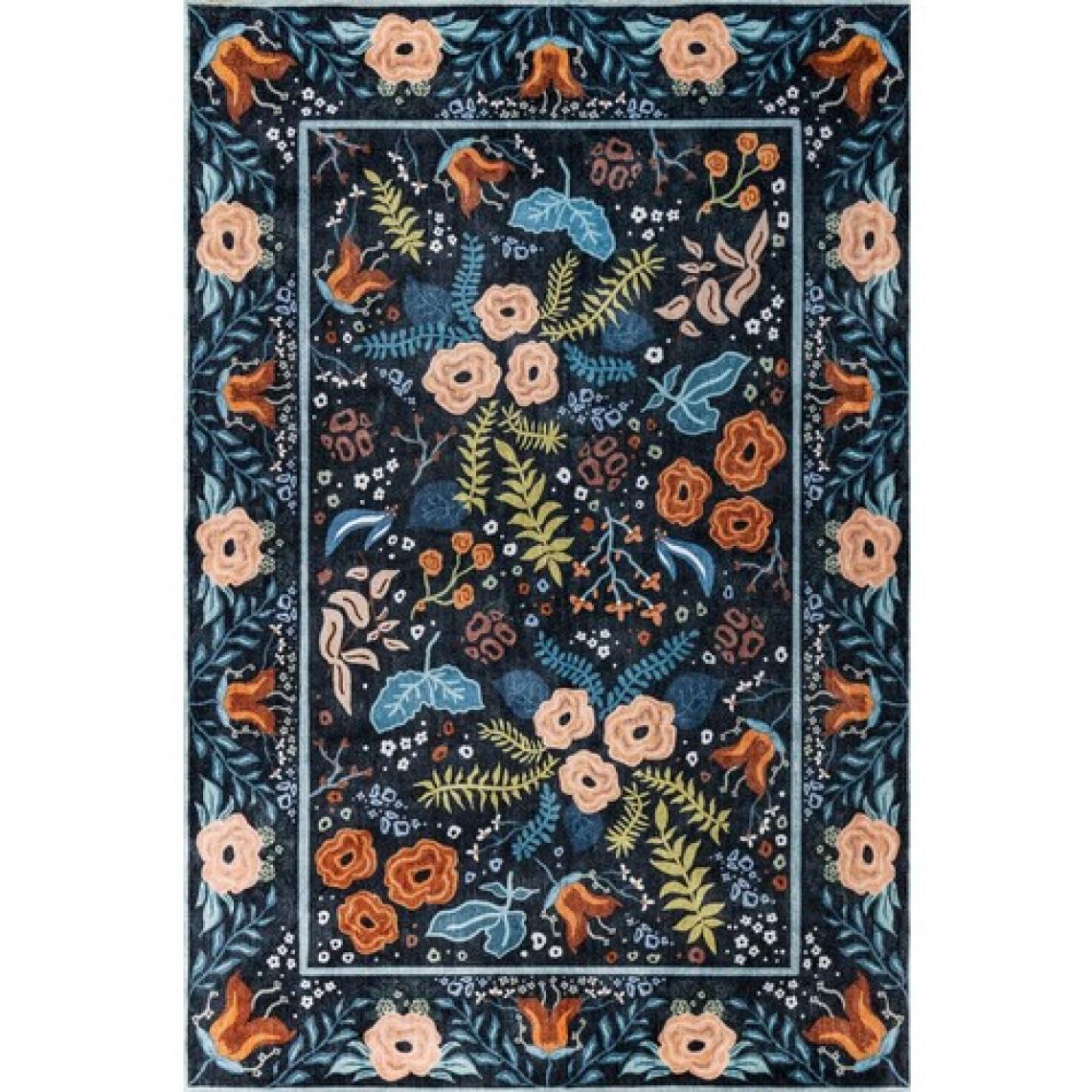 Artloop Fuga Yumuşak Dokulu Çok Renkli Çiçek Desenli Halı Ka 19