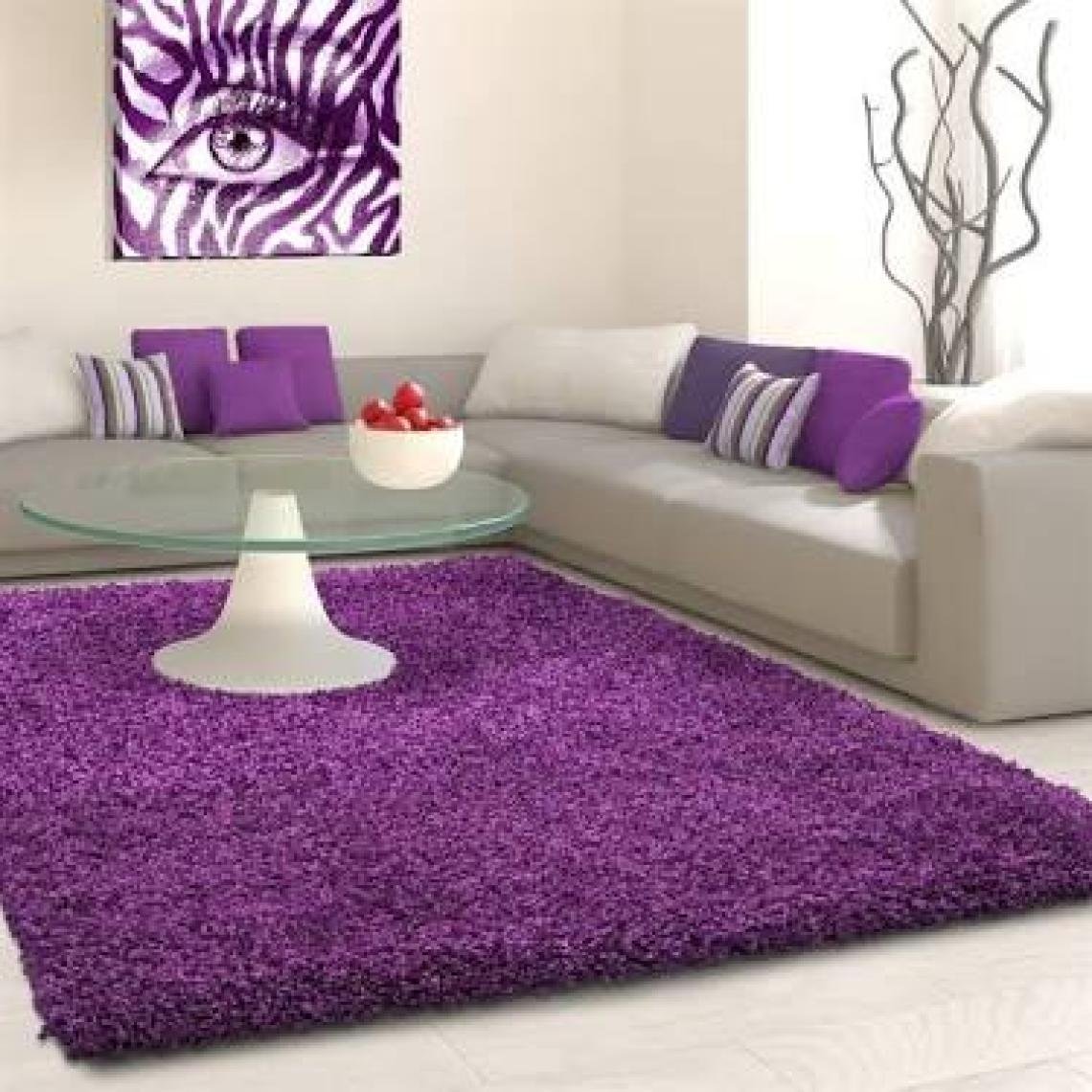 Red Halı Halı Yüksek Tüylü Düz Mor Kabarık Uzun Tüylü Shaggy Oturma Odası Halı