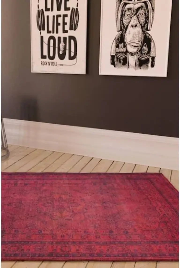 Artloop Halı, Dorian Şönil, Dokuma, Dekoratif Halı |Pamuk-Polyester| Kırmızı Halı Al 29