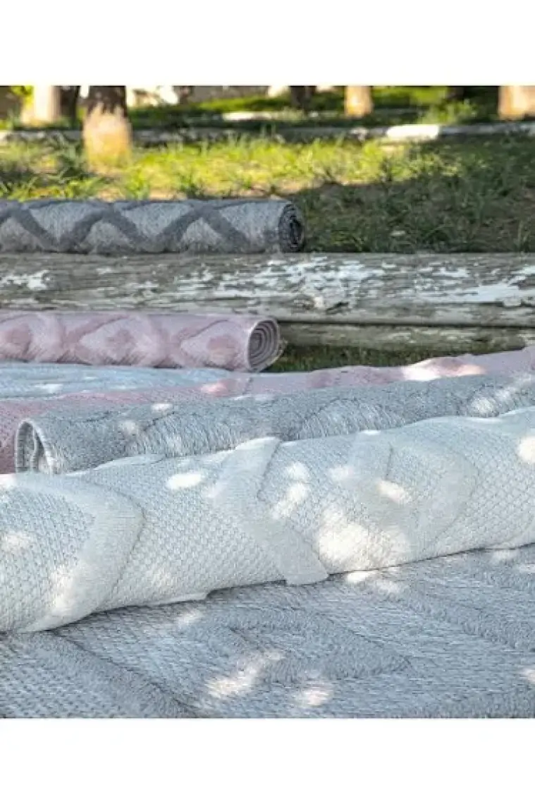 Silva Pembe Halı Yıkanabilir Halı Balkon Halısı Oturma Odası Koridor Yatak Odası Halısı 58388A