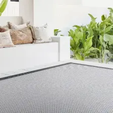 Fresco Ekru Siyah İskandinav Jüt Yıkanabilir Halı Kilim Balkon Teras Mutfak Salon Koridor Halısı 23745A