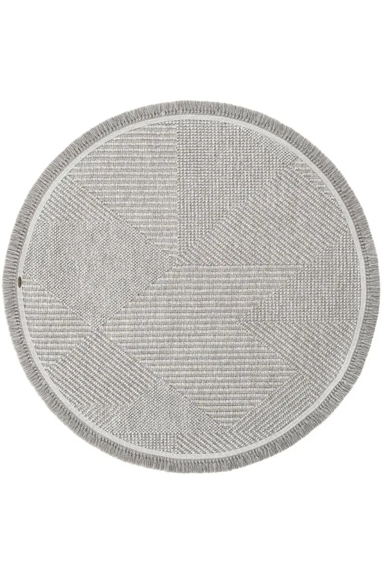 Cool Halı Vera 1456 Gri  Halı Kilim Yumuşak Dokulu Salon Halısı Mutfak Antre Yuvarlak Dokuma Makine Halısı