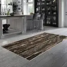 Alanur Trend Kaymaz Keçe Tabanlı Yıkanabilir Mutfak Halısı MU126 Kahve