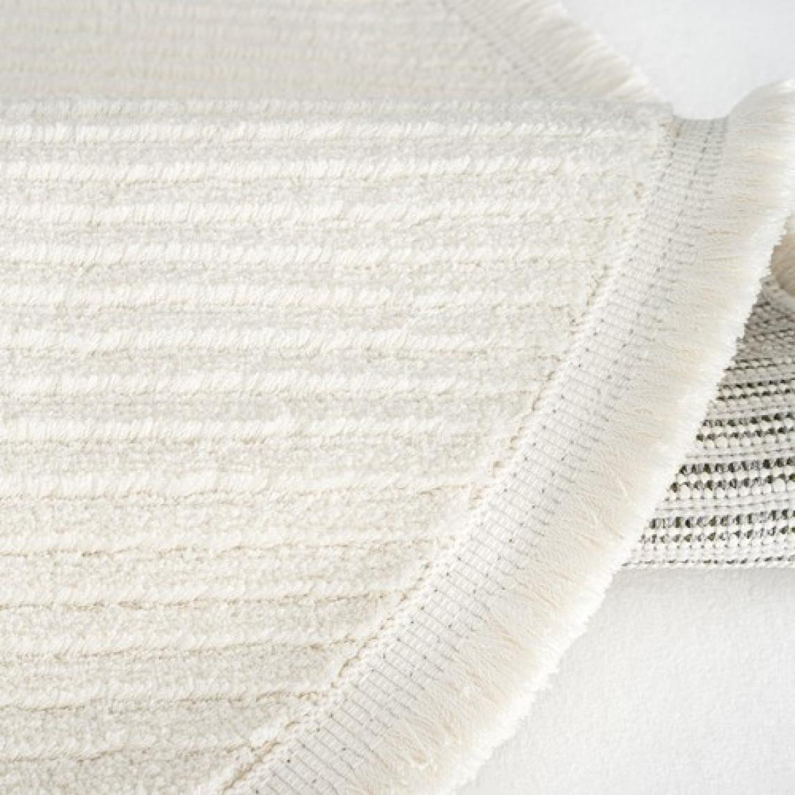 Cool Halı Vetrina 3601 Krem Yumuşak Halı Kilim Salon Mutfak Koridor Kesme Yolluk Yuvarlak Makine Halısı