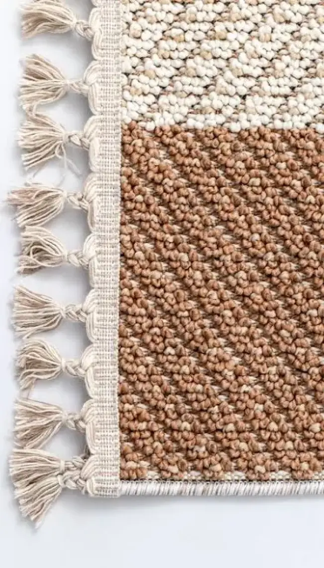 Cool Halı Bress 1406 Sarı Mavi Halı İskandinav Halı Kesme Yolluk Salon Halı Koridor Halısı Oturma Odası Halısı