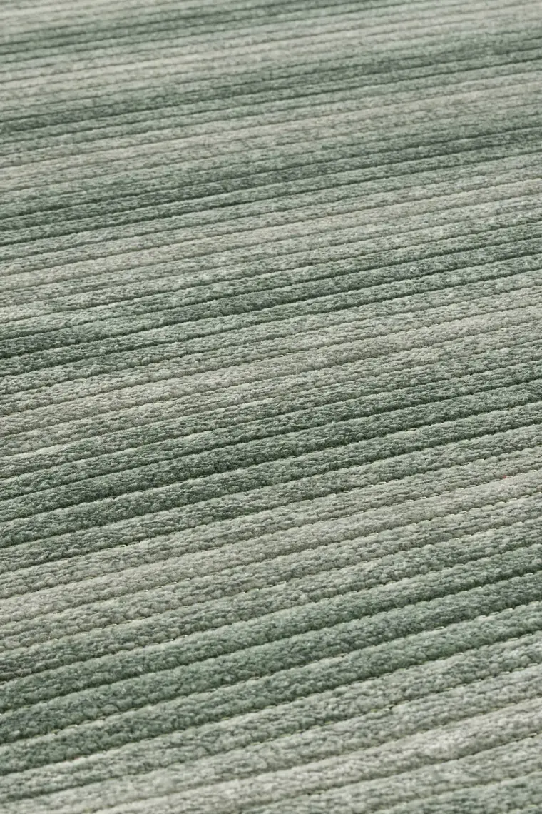 Koza Halı Stripe Yeşil Kilim Kaymaz Taban Salon Oturma Odası Antre Halısı 33011A