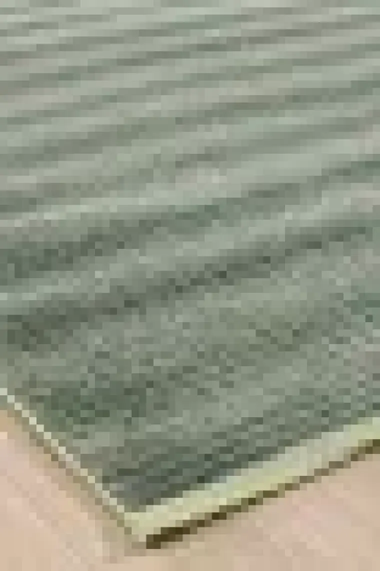 Koza Halı Stripe Yeşil Kilim Kaymaz Taban Salon Oturma Odası Antre Halısı 33011A