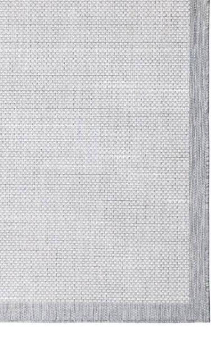 Fresco Antrasit Ekru İskandinav Jüt Yıkanabilir Halı Kilim Balkon Teras Salon Koridor Halısı 23745A