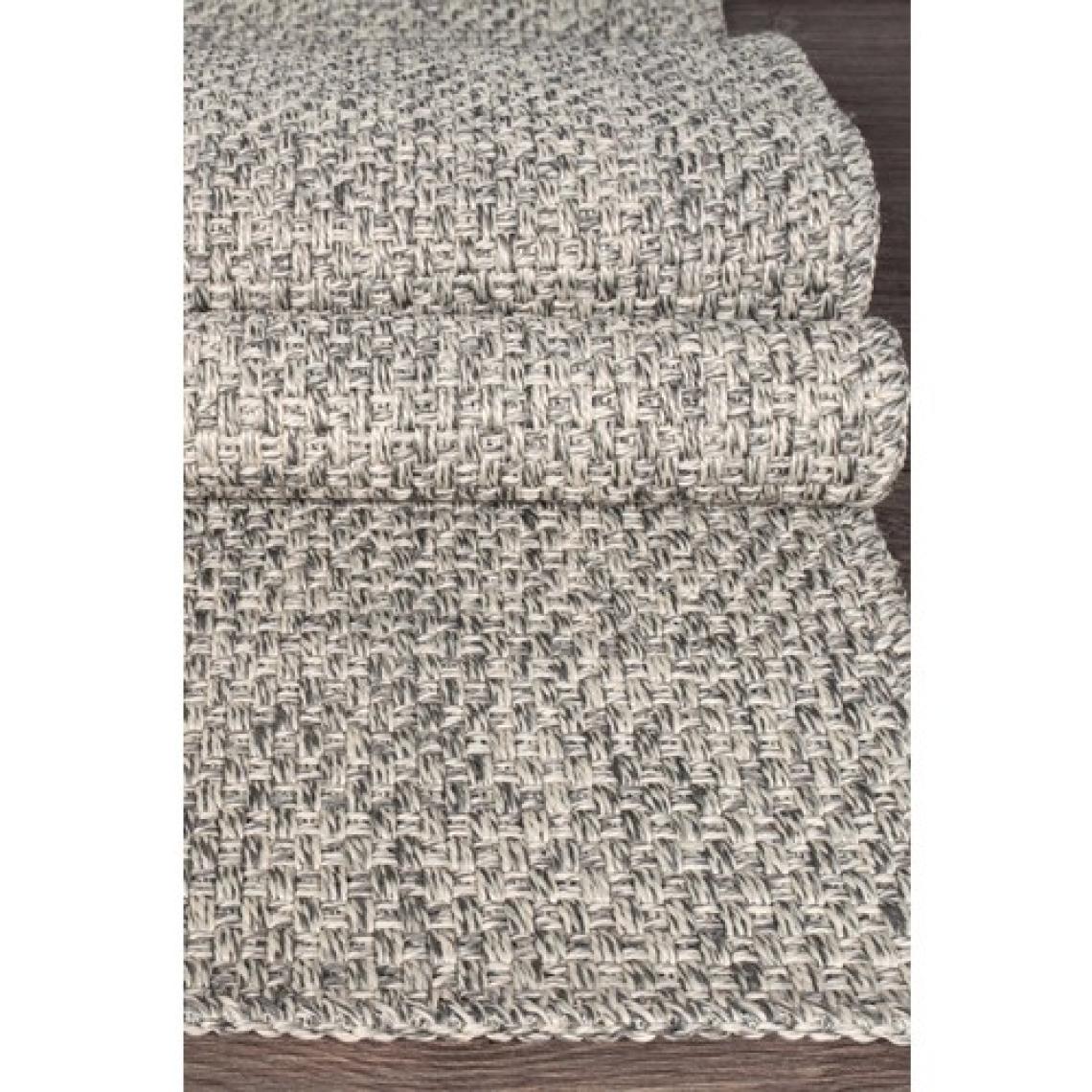 Modern Jüt Yolluk Halı Rusticana 3103 Naturel Örme Kilim80x200